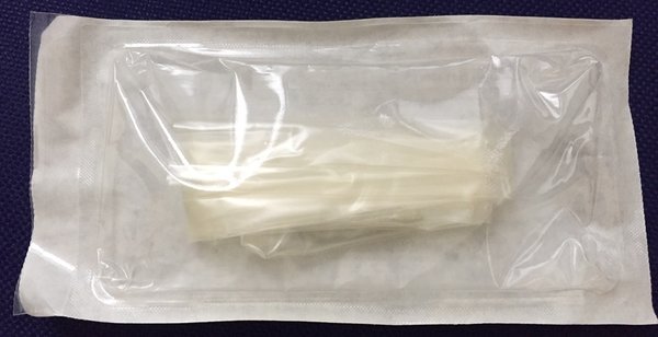TEE-Schutzhülle 25x11x1000mm aus PU (Polyurethan), einzeln - steril verpackt, gefaltet